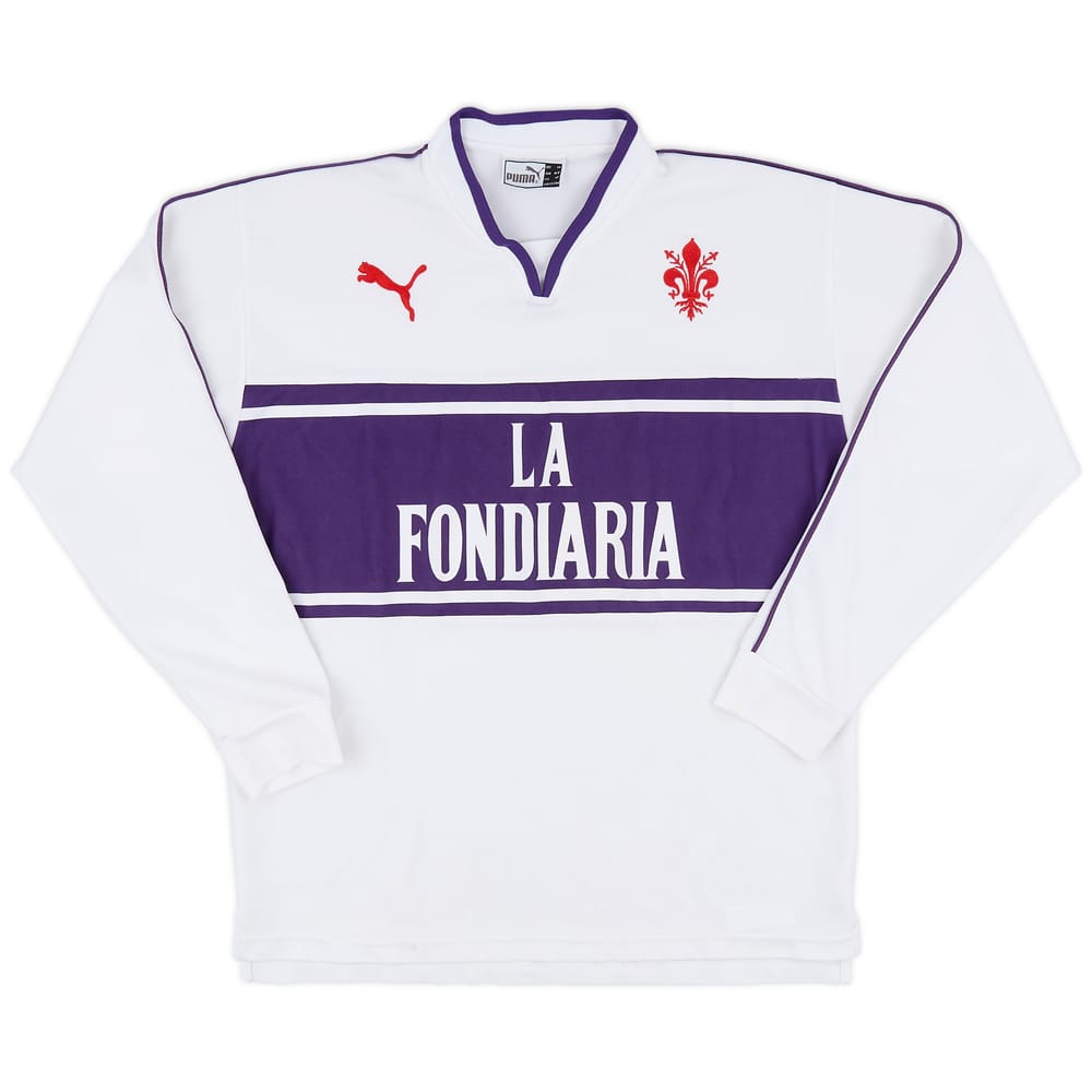 2002-03 Fiorentina Home L/S Shirt - 8/10 - (XL.Boys)