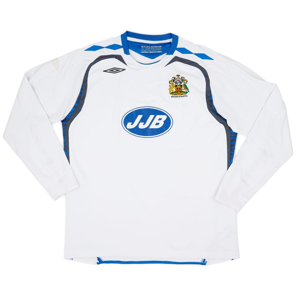 2007-08 Wigan Away L/S Shirt - 5/10 - (XL)
