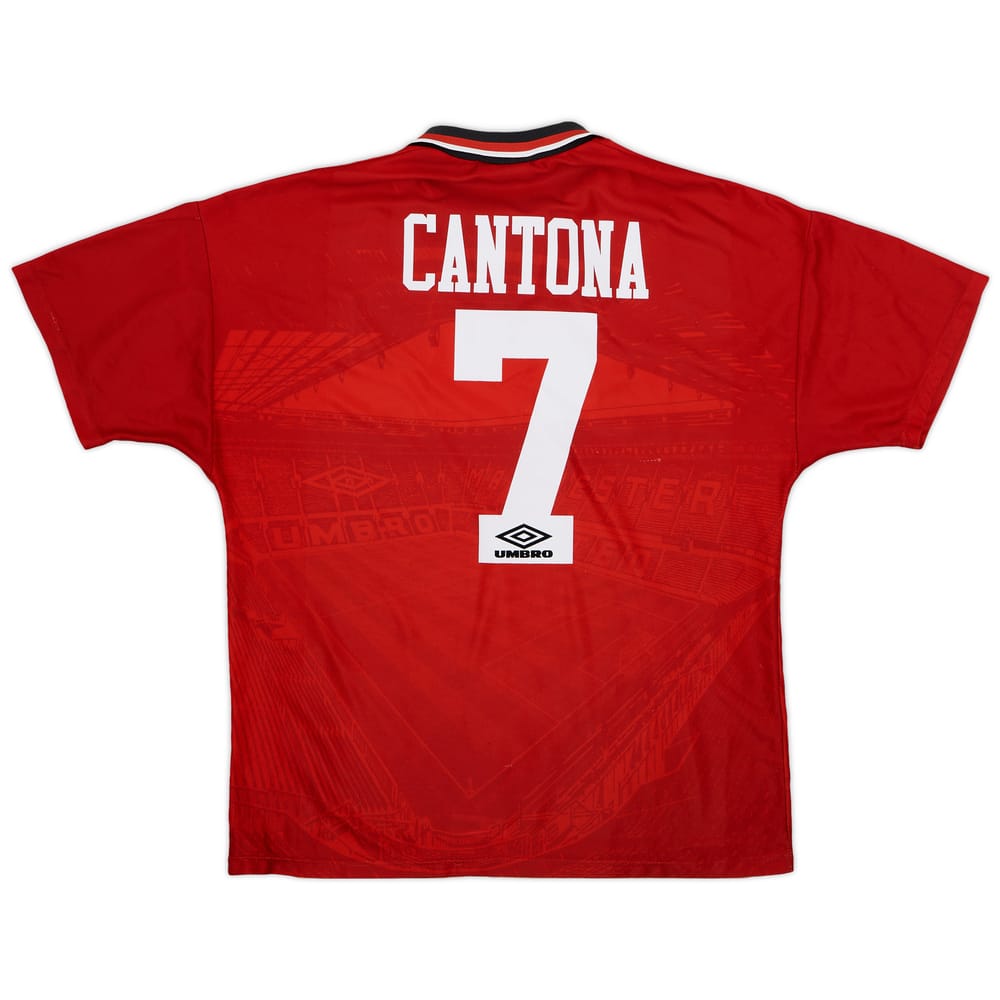 1994-96 Manchester United Home Shirt Cantona #7 - 8/10 - (L)