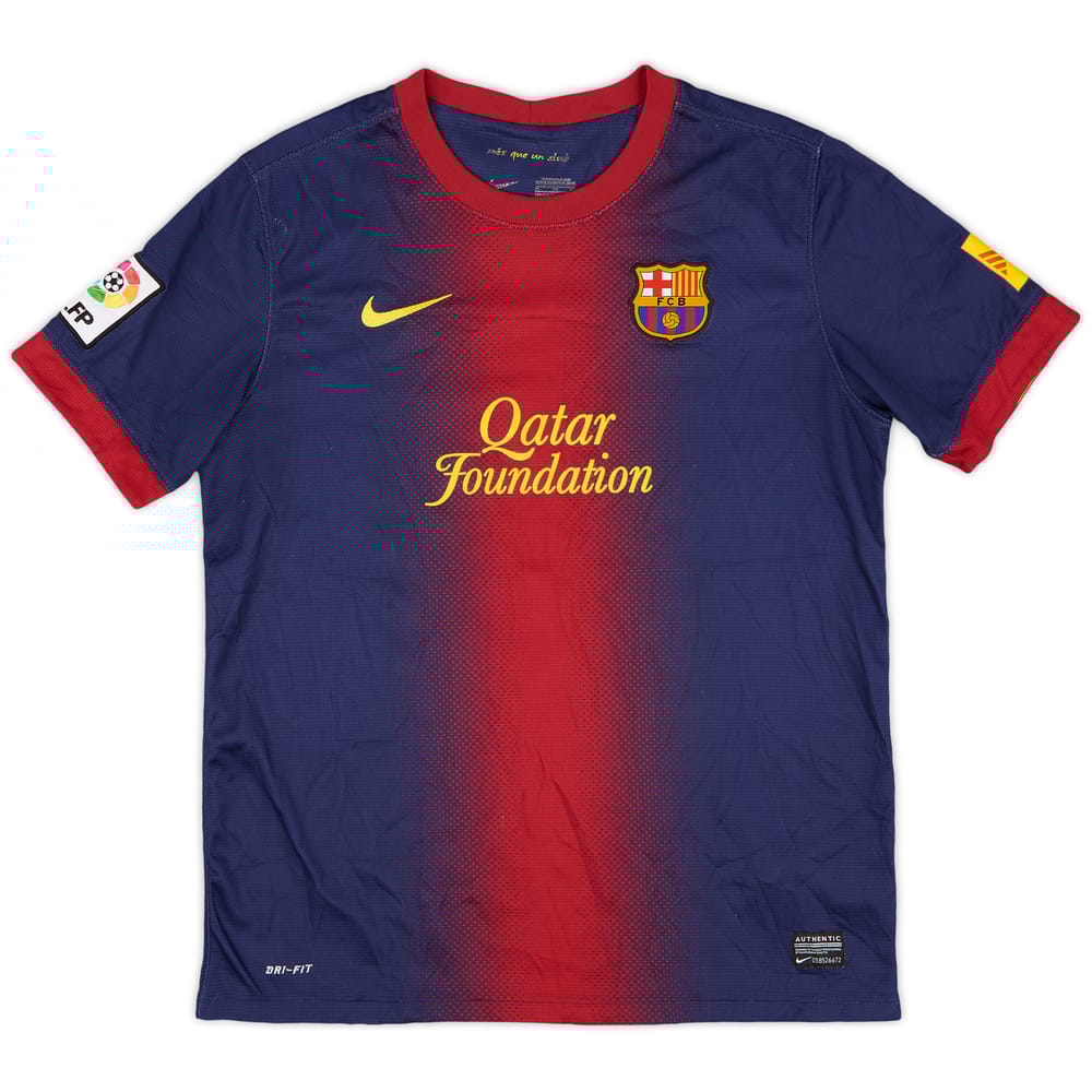 2012-13 Barcelona Home Shirt - 7/10 - (XL.Boys)