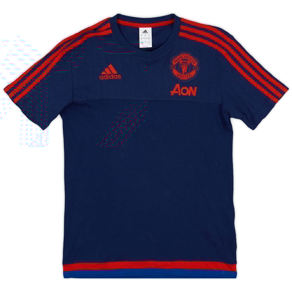 2015-16 Manchester United adidas Cotton Tee - 8/10 - (S)