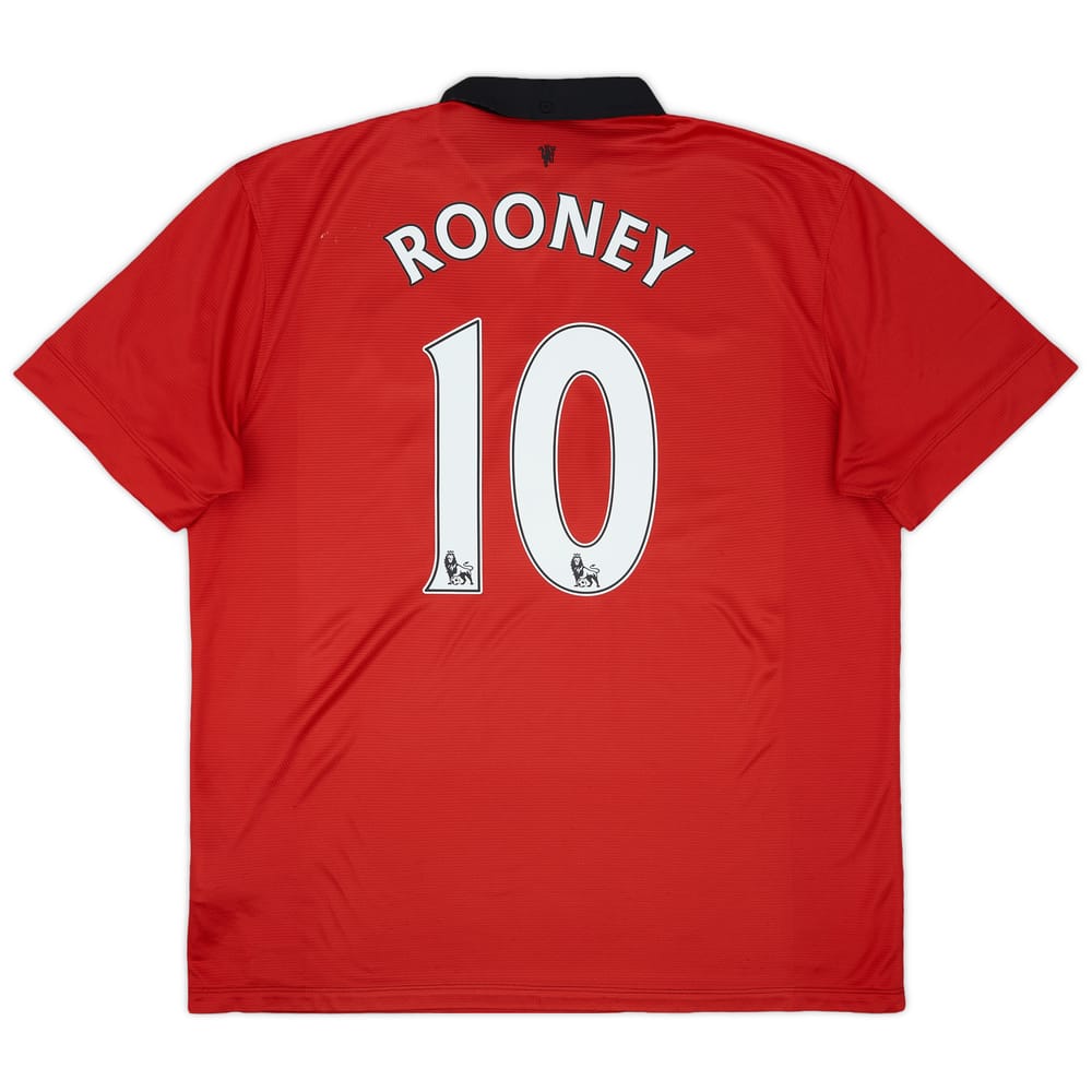 2013-14 Manchester United Home Shirt Rooney #10 - 4/10 - (XL)