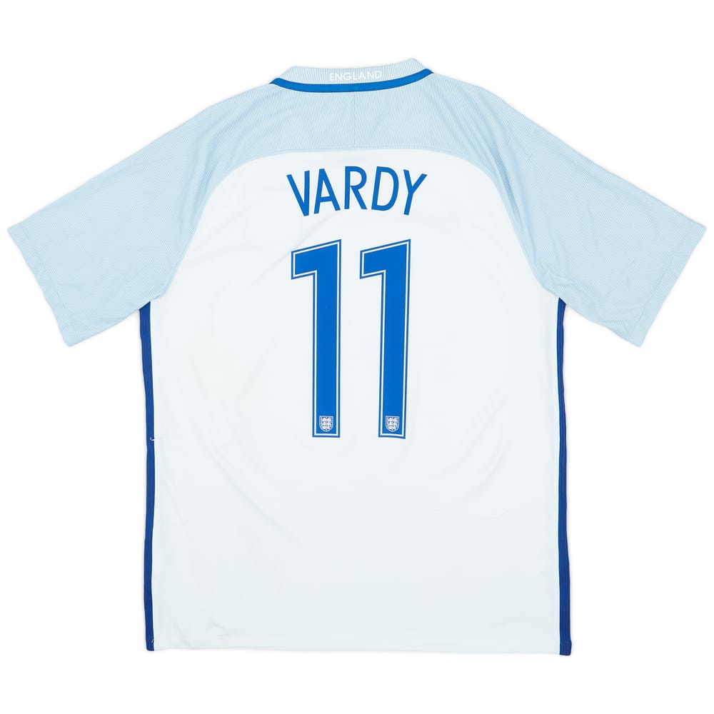 2016-17 England Home Shirt Vardy #11 - 7/10 - (L)