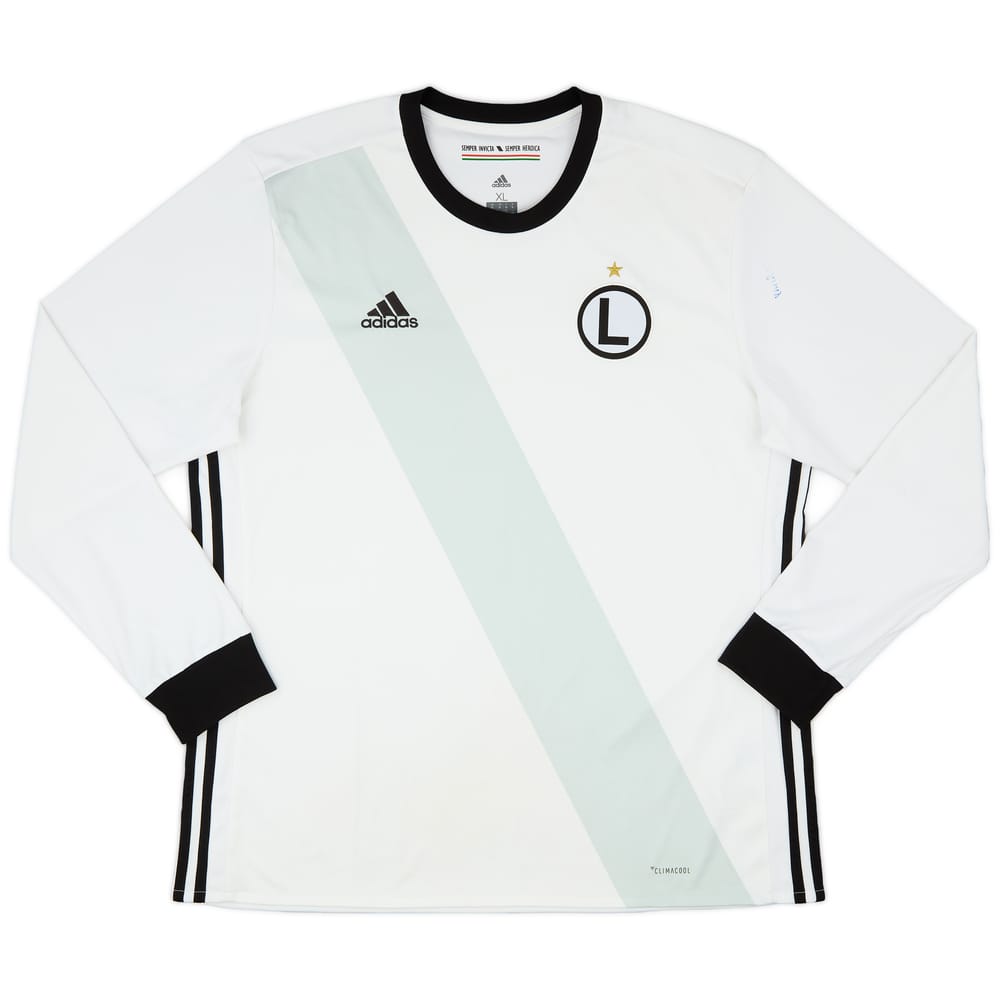 2017-18 Legia Warsaw Home L/S Shirt - 6/10 - (XL)