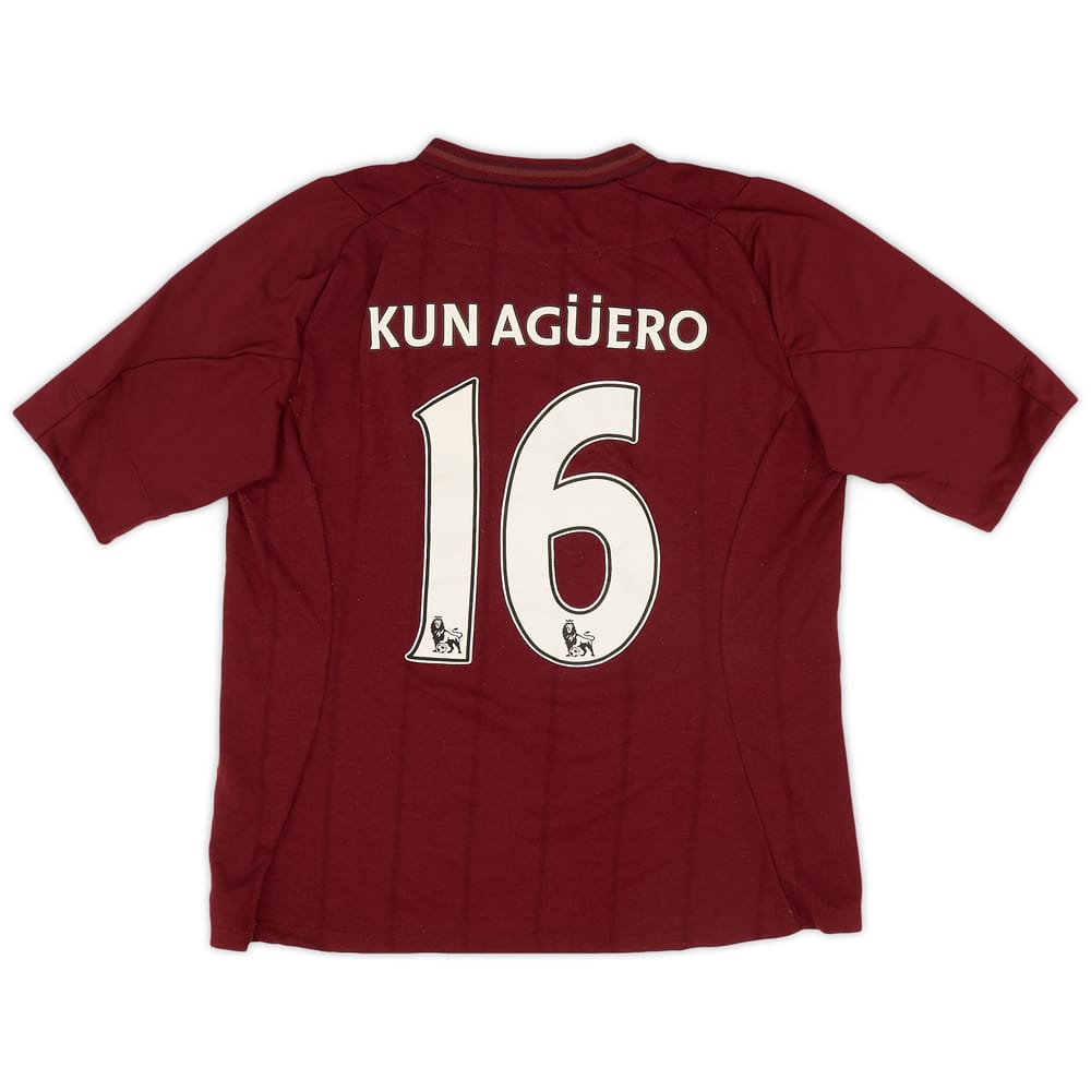 2012-13 Manchester City Away Shirt Kun Aguero #16 - 7/10 - (L.Boys)