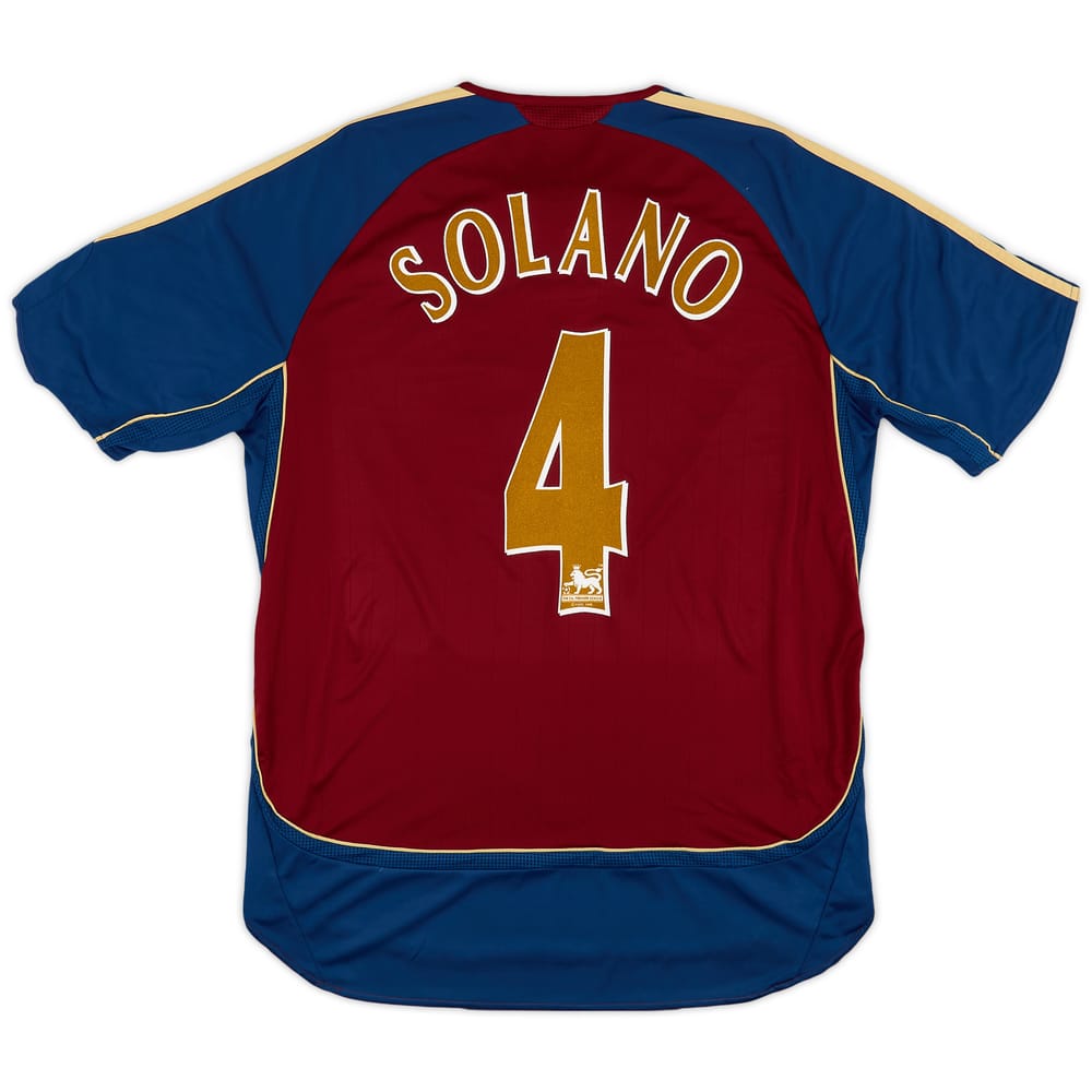 2006-07 Newcastle Away Shirt Solano #4 - 6/10 - (L)