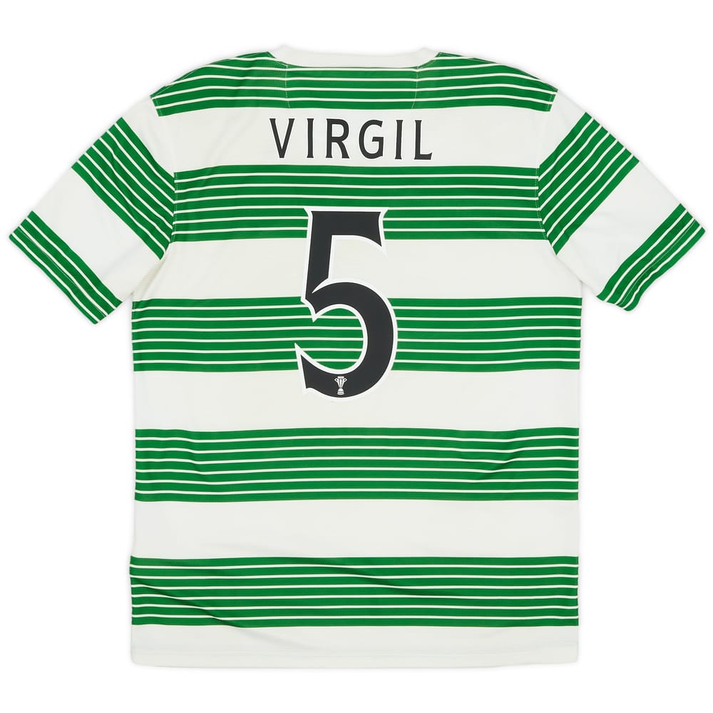 2013-15 Celtic Home Shirt Virgil #5 - 6/10 - (M)