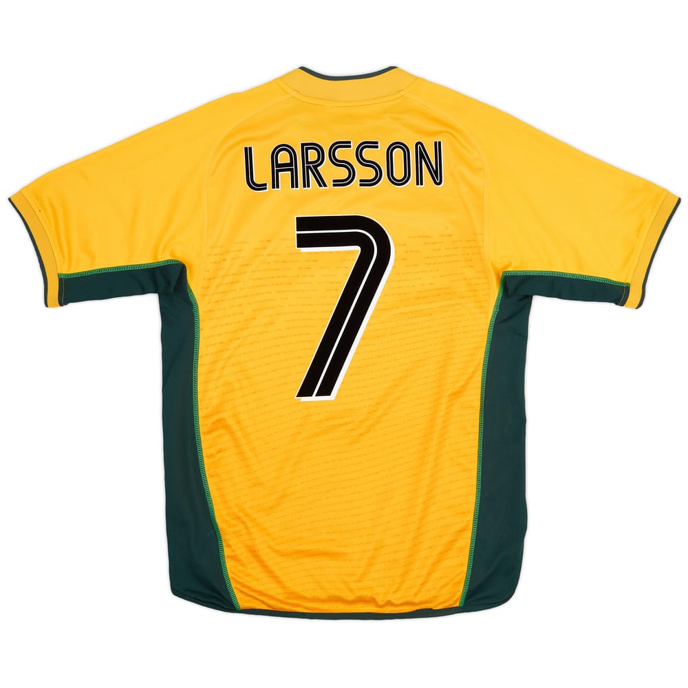2002-03 Celtic Away Shirt Larsson #7 - 6/10 - (M)