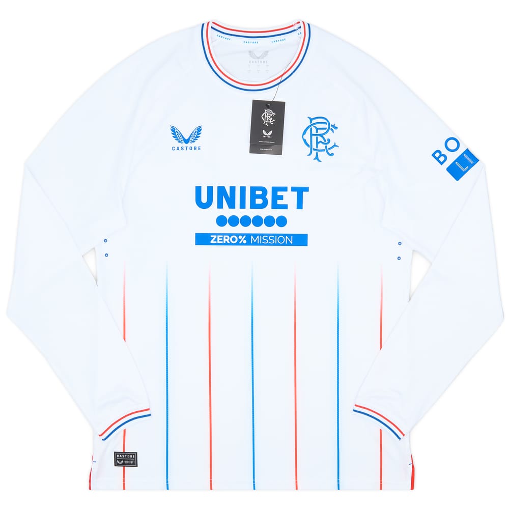 2023-24 Rangers Authentic Away L/S Shirt (M)