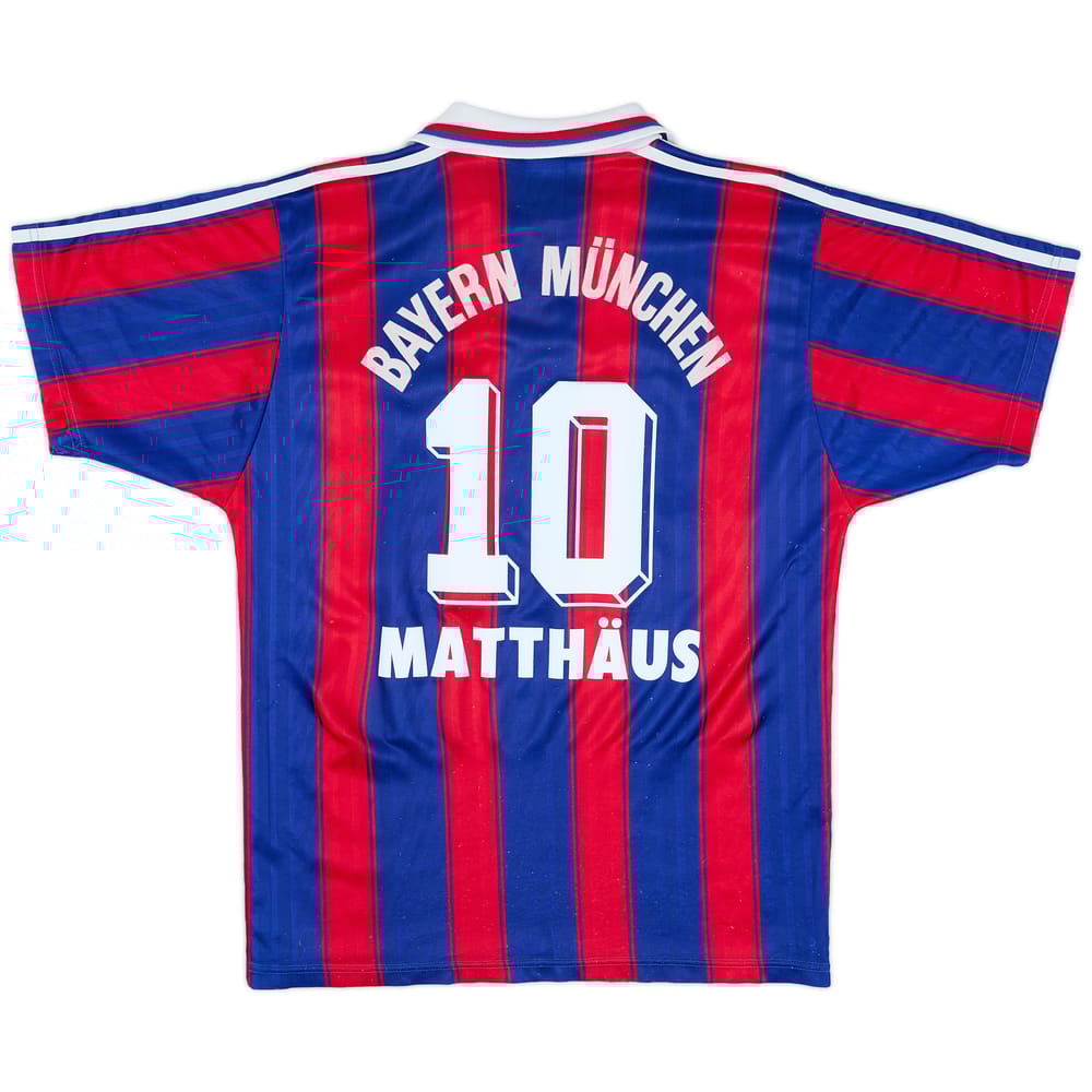 1995-97 Bayern Munich Home Shirt Matthaus #10 - 8/10 - (S)