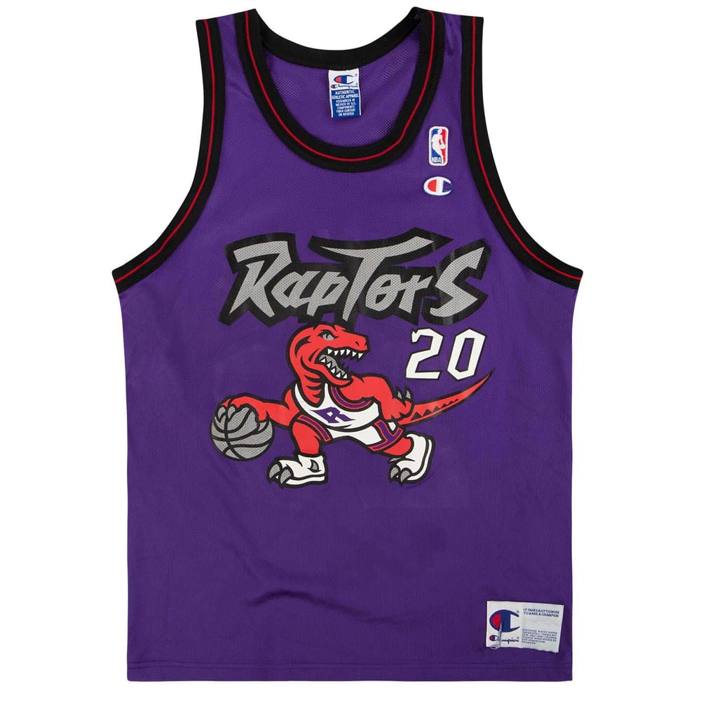1995-97 Toronto Raptors Stoudamire #20 Champion Jersey (Away) M