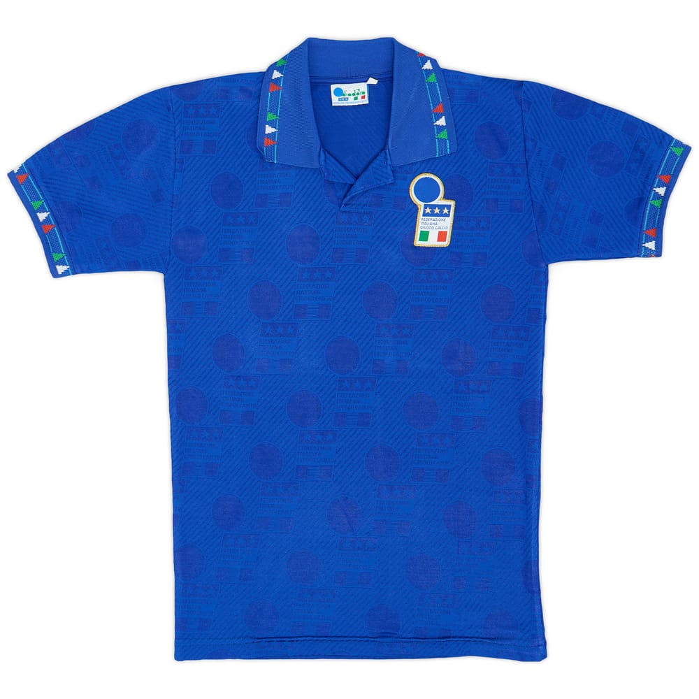1994 Italy Home Shirt #10 (Baggio) - 8/10 - (L.Boys)