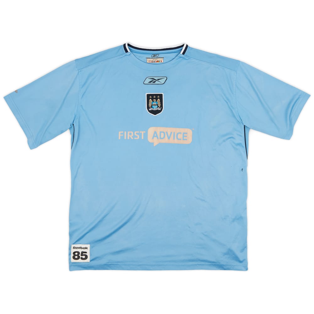 2003-04 Manchester City Reebok 'Player Issue' Training Shirt - 6/10 - (XL)
