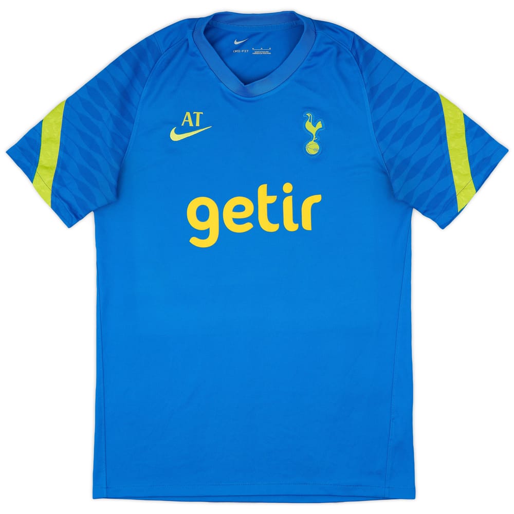 2021-22 Tottenham Staff Issue Nike Training Shirt 'AT' - 8/10 - (M)