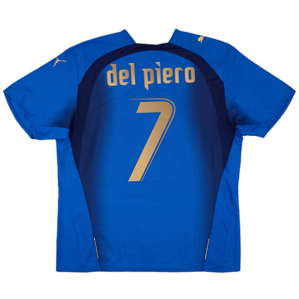 2006 Italy Home Shirt Del Piero #7 - 6/10 - (XL)