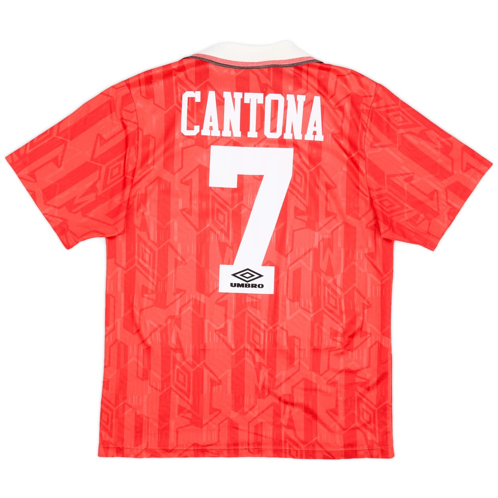 1992-94 Manchester United Home Shirt Cantona #7 - 8/10 - (M)