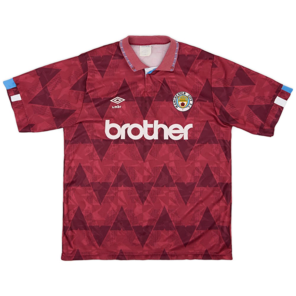 1990-92 Manchester City Away Shirt - 5/10 - (L)