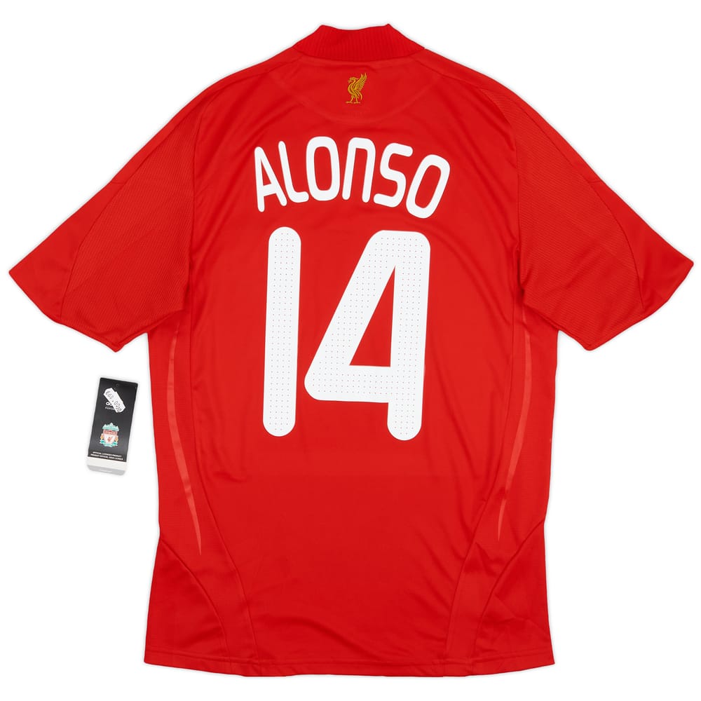 2008-10 Liverpool Home Shirt Alonso #14 (S)
