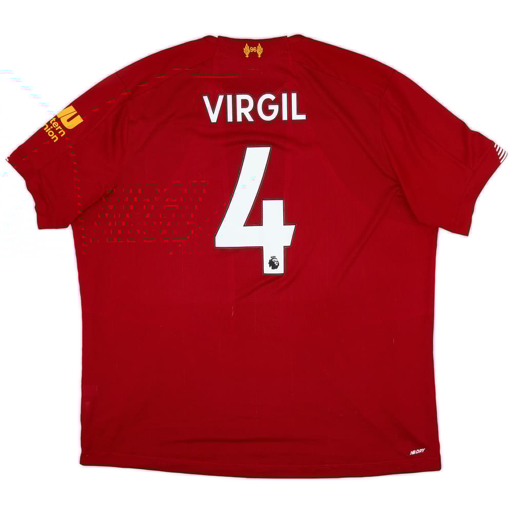 2019-20 Liverpool Home Shirt Virgil #4 - 7/10 - (XXL)