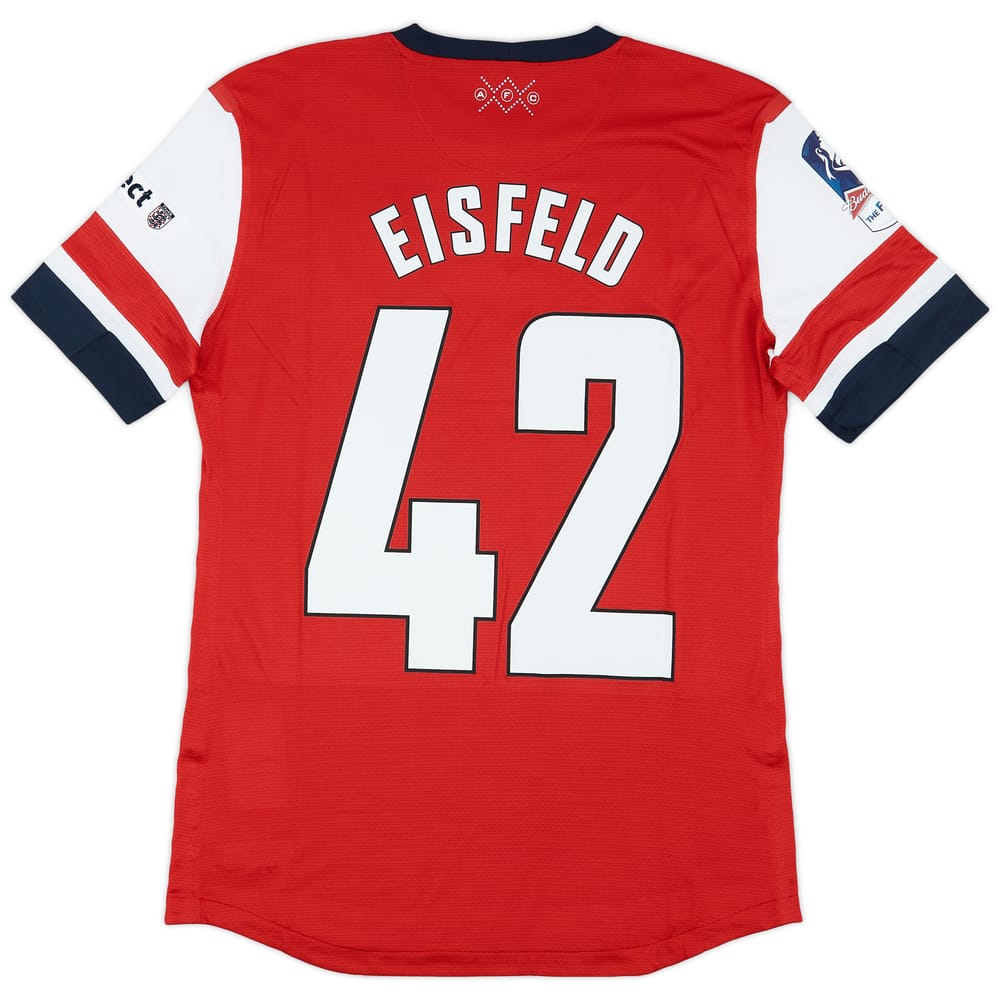 2014 Arsenal Match Issue FA Cup Final Home Shirt Eisfeld #42