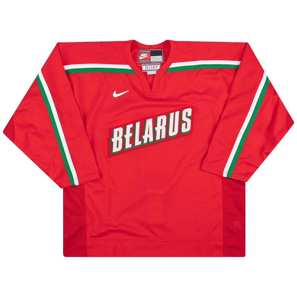 1998-02 Belarus National Hockey Team Authentic Nike Jersey (Home) XL