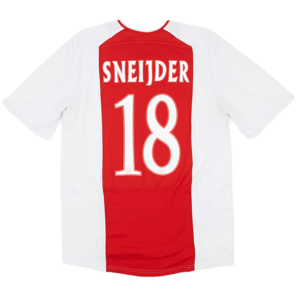 2005-06 Ajax Home Shirt Sneijder #18 - 6/10 - (L)
