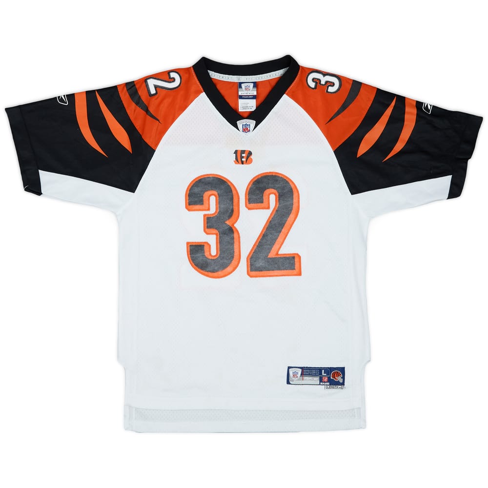 2007 Cincinnati Bengals R.Johnson #32 Reebok Premier Away Jersey - 6/10 - (L.Boys)