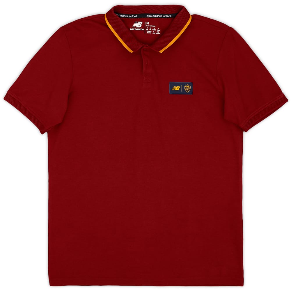 2022-23 Roma New Balance Polo Shirt - 9/10 - (M)