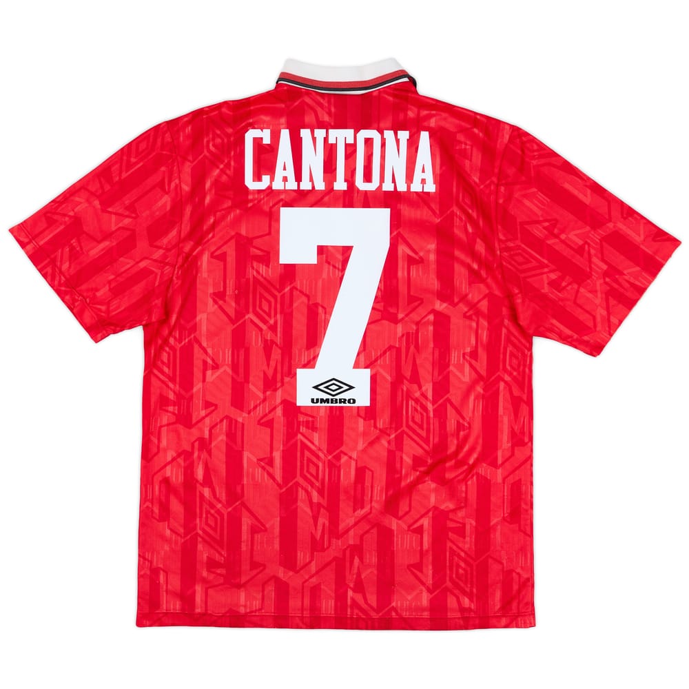 1992-94 Manchester United Home Shirt Cantona #7 - 9/10 - (M)