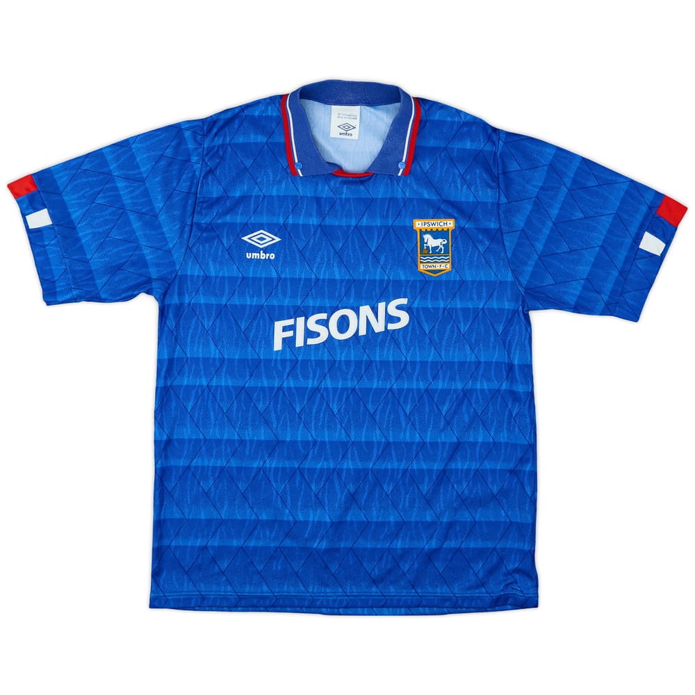 1989-92 Ipswich Home Shirt - 9/10 - (M)