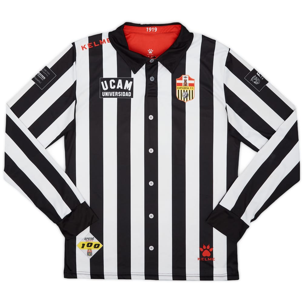 2019-20 FC Cartagena Centenary Home L/S Shirt #9 - 7/10 - (L)