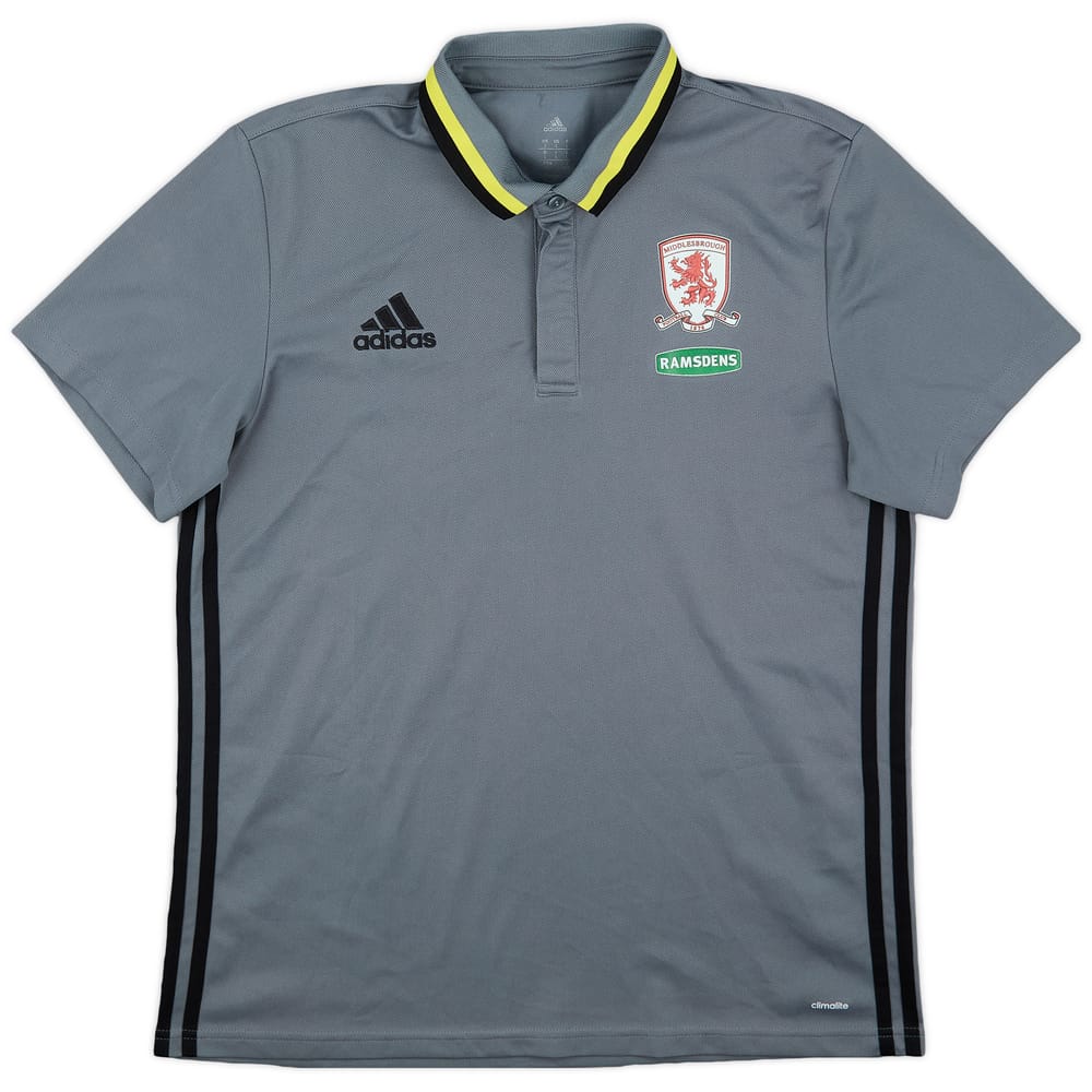 2016-17 Middlesbrough adidas Polo Shirt - 9/10 - (L)
