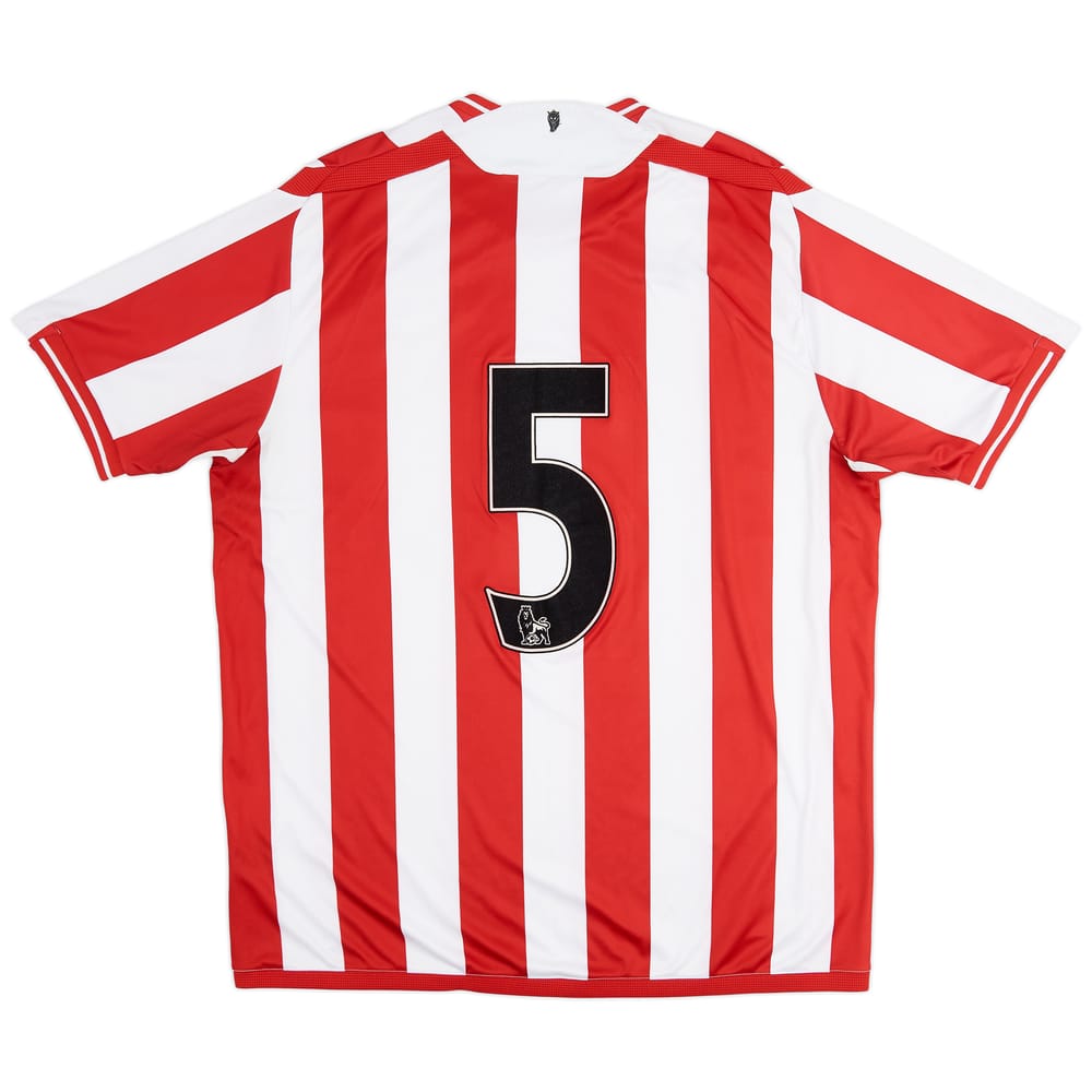 2009-10 Sunderland Home Shirt #5 - 6/10 - (XL)