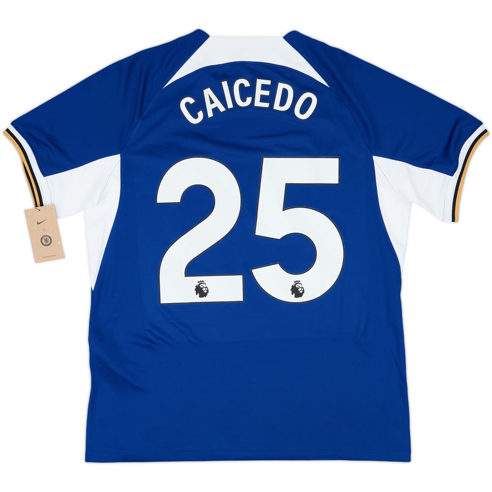 2023-24 Chelsea Home Shirt Caicedo #25 (L)