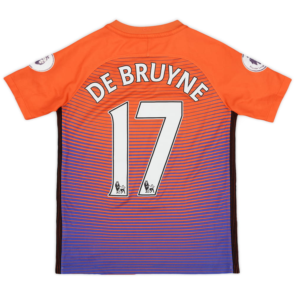2016-17 Manchester City Third Shirt De Bruyne #17 - 8/10 - (M.Boys)