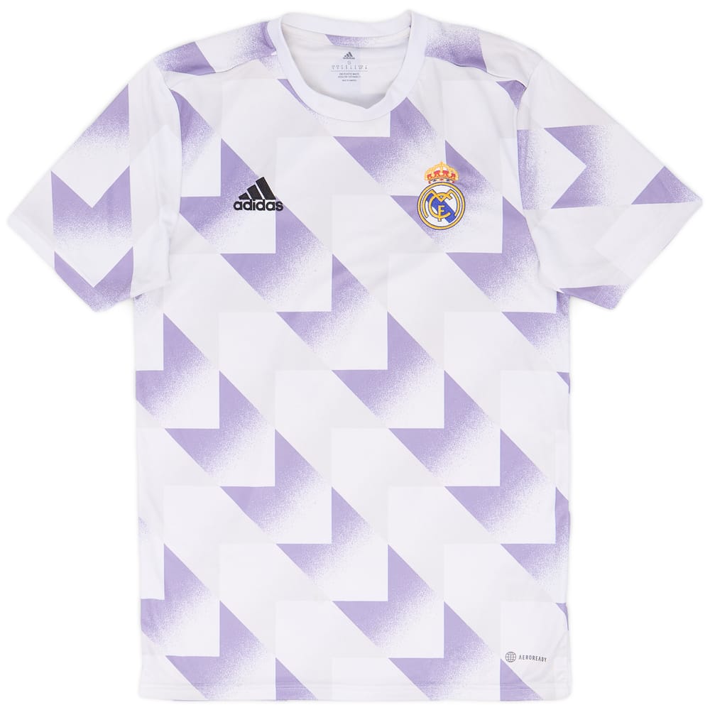 2022-23 Real Madrid adidas Pre-Match Shirt - 8/10 - (S)