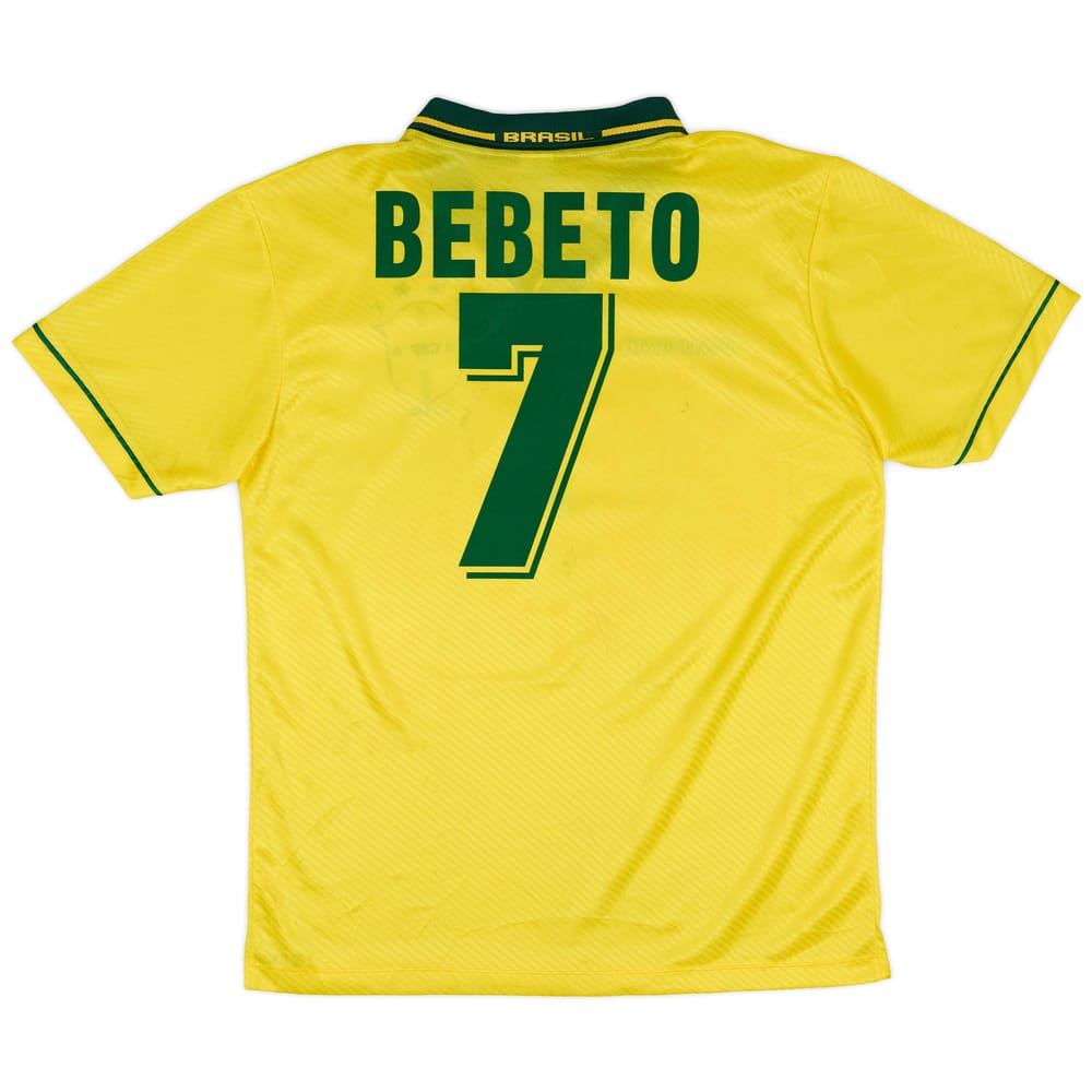 1994 Brazil Home Shirt Bebeto #7 - 7/10 - (L)