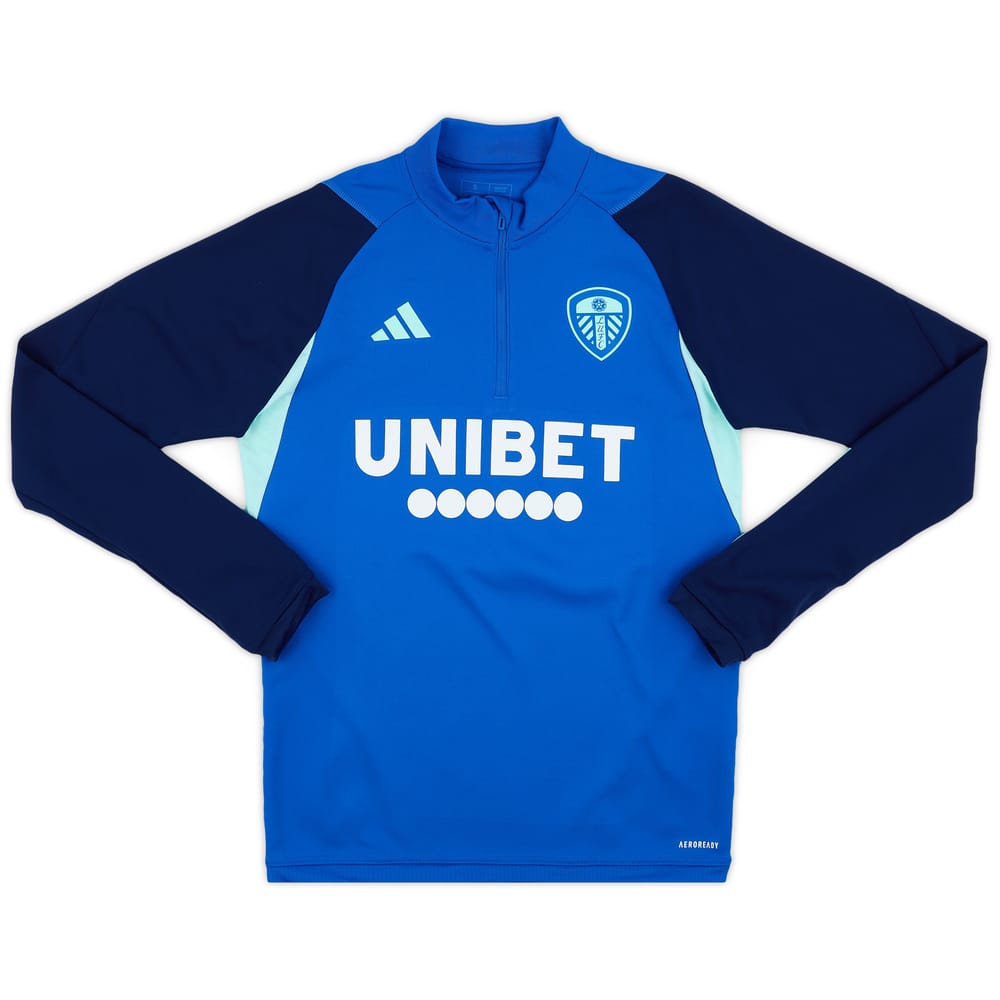 2023-24 Leeds United Player Issue 1/4 Zip Training Top - As New - (S)