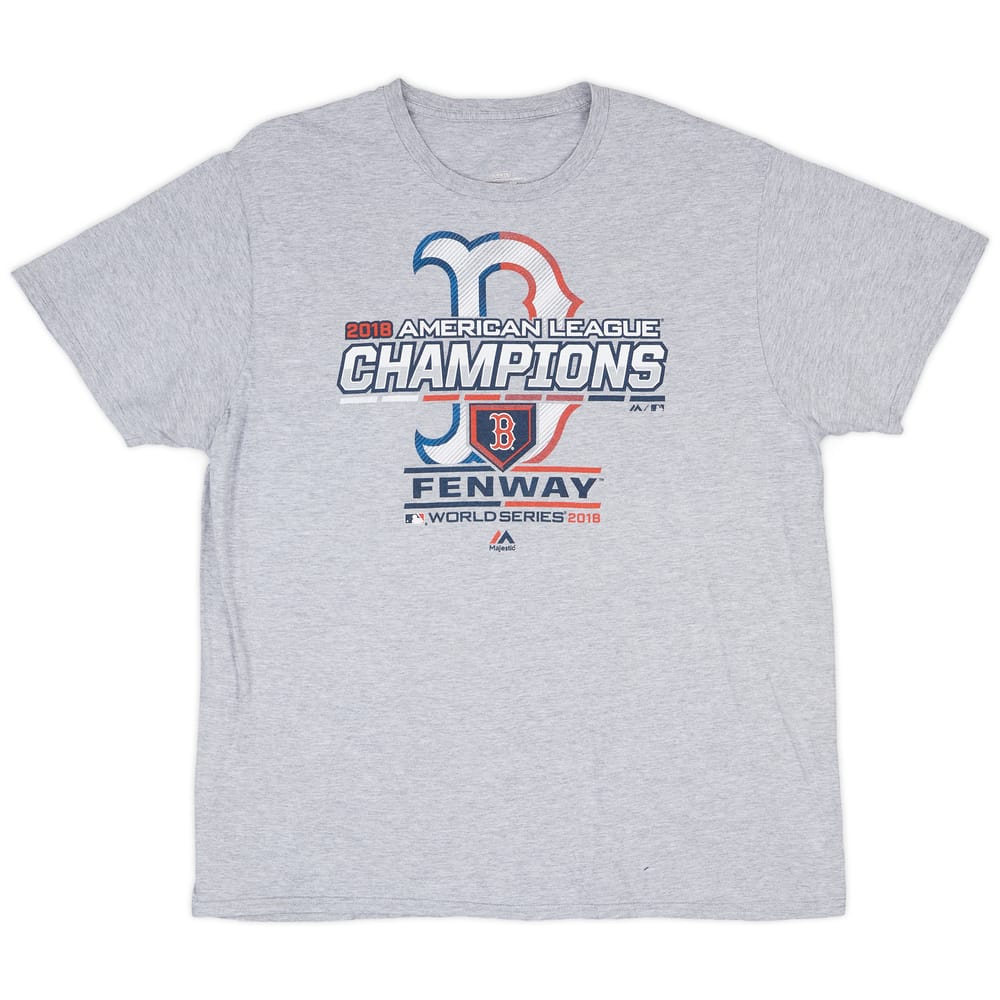 2018 Boston Red Sox American League Champions Majestic Tee - 5/10 - (XL)