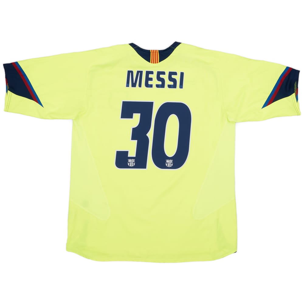 2005-06 Barcelona Away Shirt Messi #30 - 8/10 - (XL)