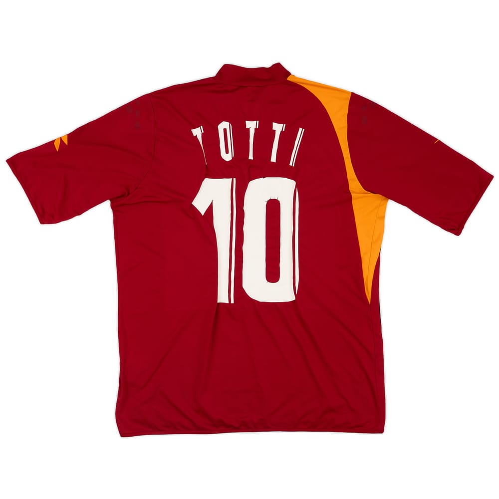 2005-06 Roma Home Shirt Totti #10 - 4/10 - (L)