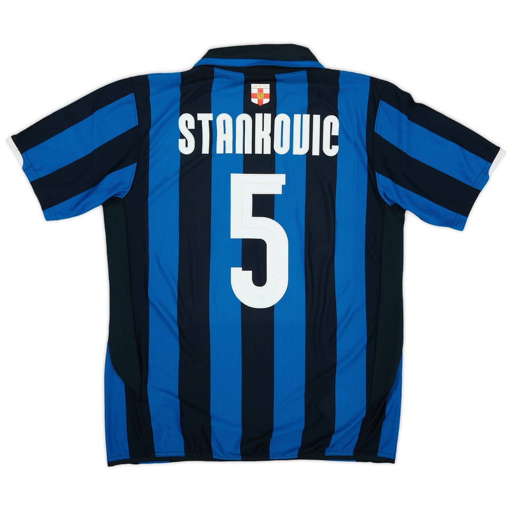 2007-08 Inter Milan Centenary Home Shirt Stankovic #5 - 8/10 - (L)