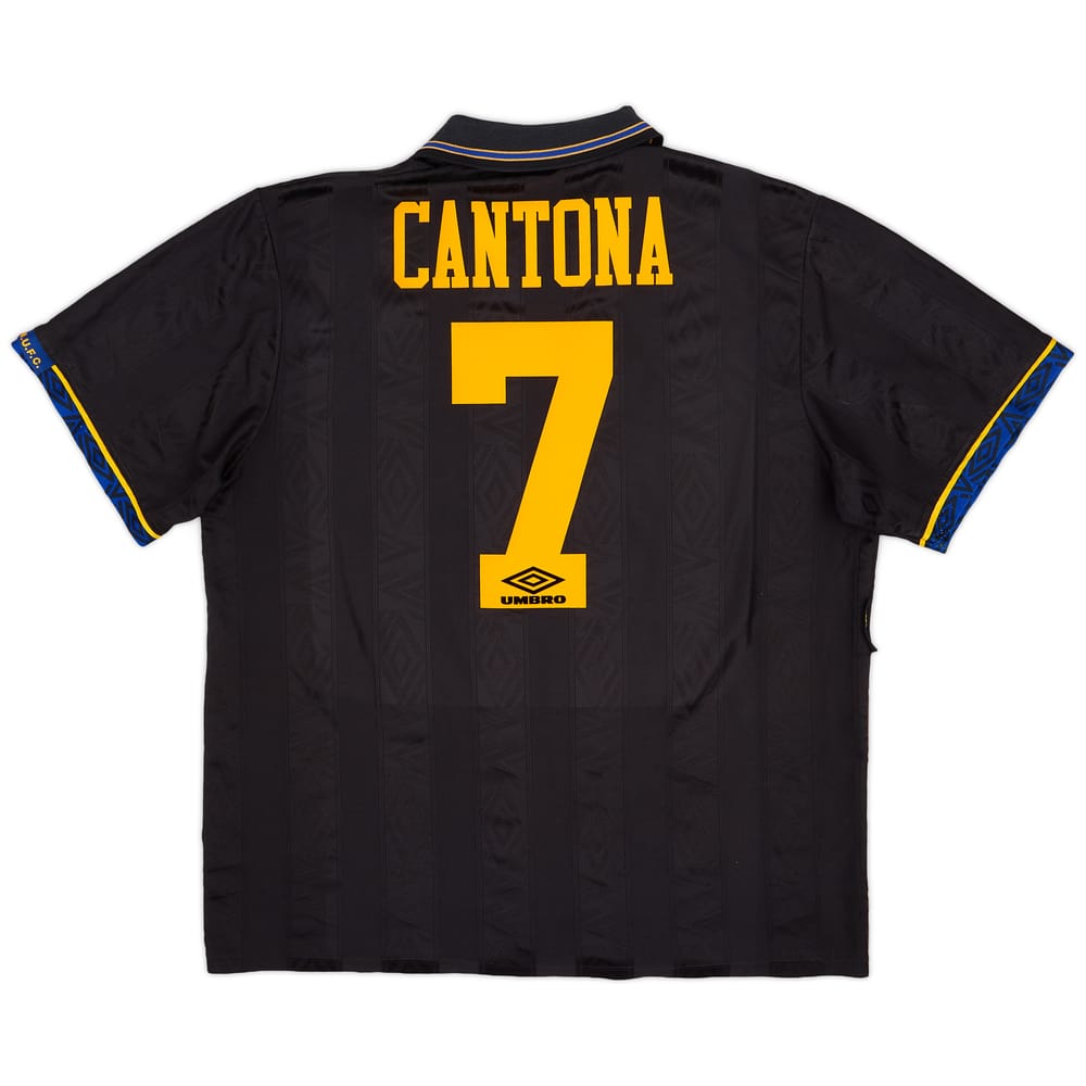 1993-95 Manchester United Away Shirt Cantona #7 - 7/10 - (XL)