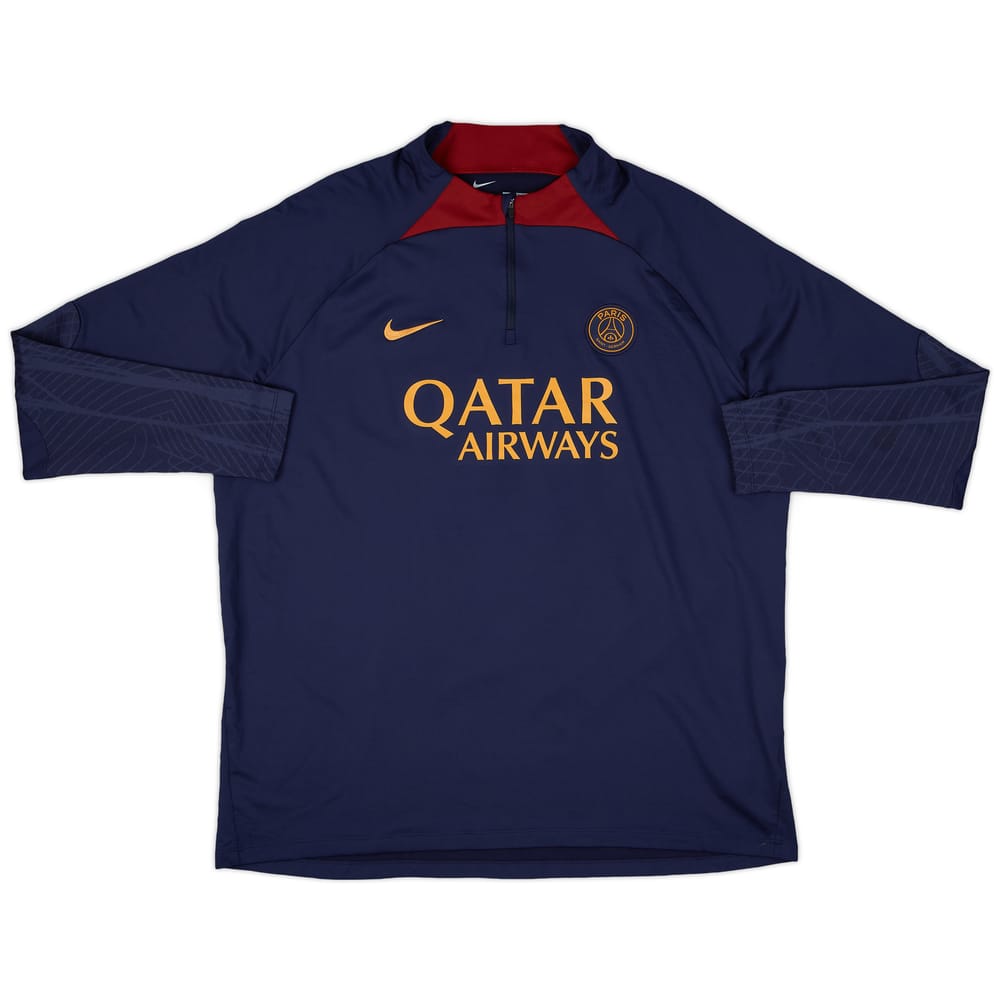 2023-24 Paris Saint-Germain Nike 1/4 Zip Drill Top - 8/10 - (XXL)