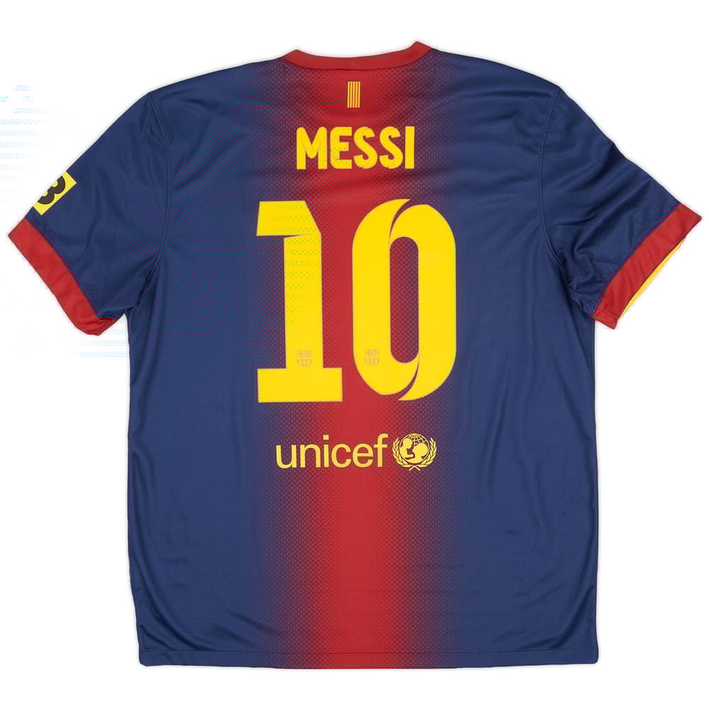 2012-13 Barcelona Home Shirt Messi #10 - 9/10 - (XL)