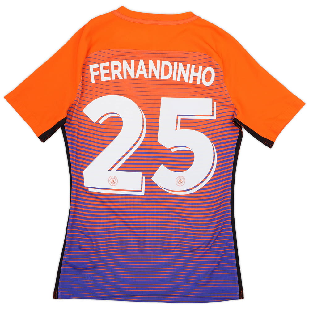 2016-17 Manchester City Authentic Third Shirt Fernandinho #25 - 9/10 - (M)