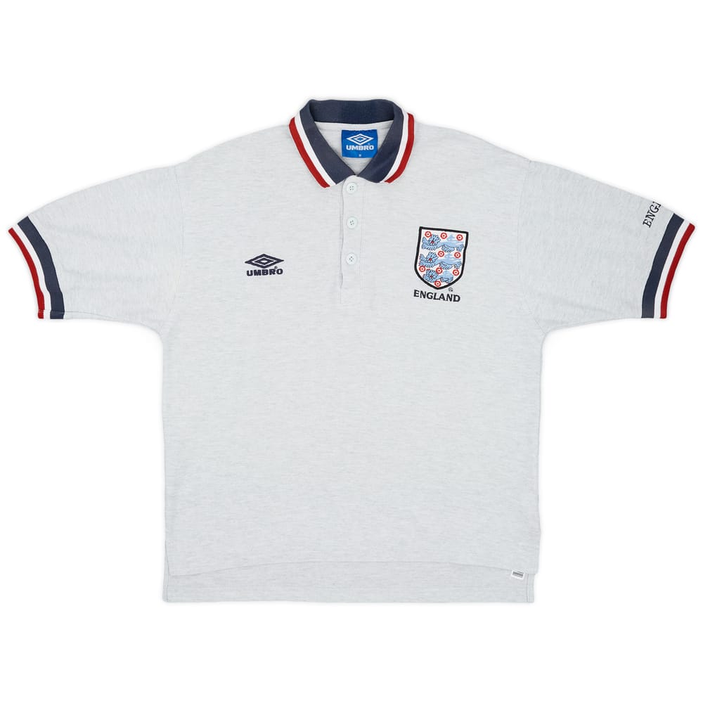 1996-97 England Umbro Polo Shirt - 9/10 - (M)