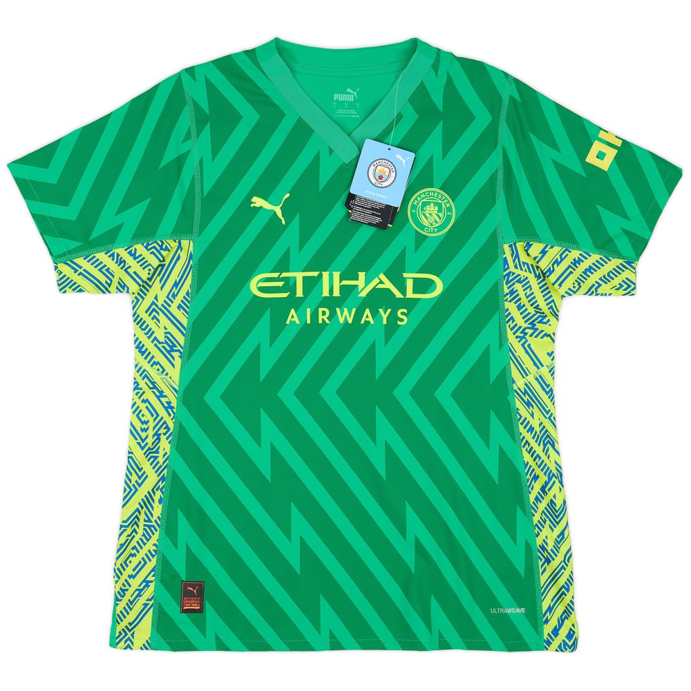 2023-24 Manchester City Women's Player Issue GK S/S Shirt (UK 16)