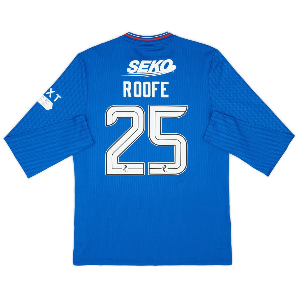 2023-24 Rangers Authentic Home L/S Shirt Roofe #25 (M)