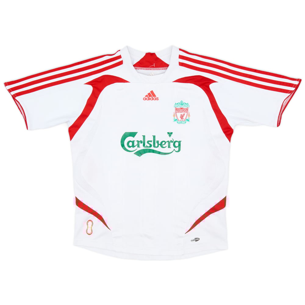 2007-08 Liverpool Away Shirt - 8/10 - (S.Boys)